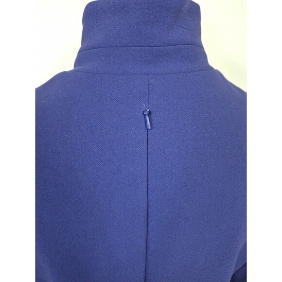 BLACK HALO Women's Dress Kensington Purple Knit Midi 3/4 Sleeve V Neck Size 10 - Picture 9 of 14